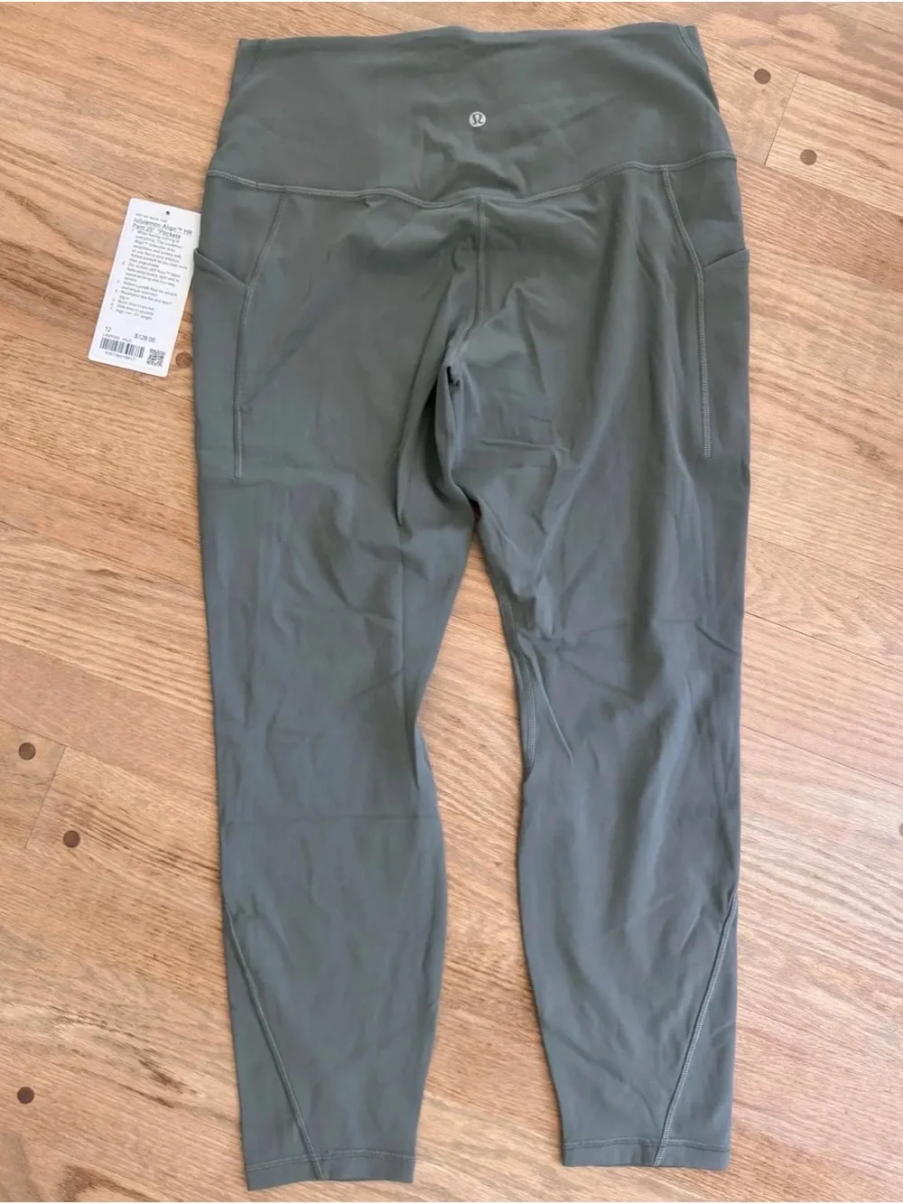 lululemon athletica Olive Green Align High-Rise 25in with pockets - NWT, Sz 14